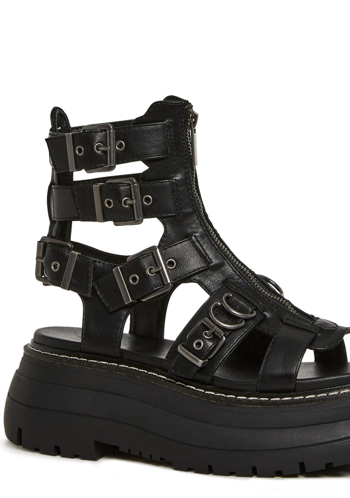 Athena Buckle Sandal