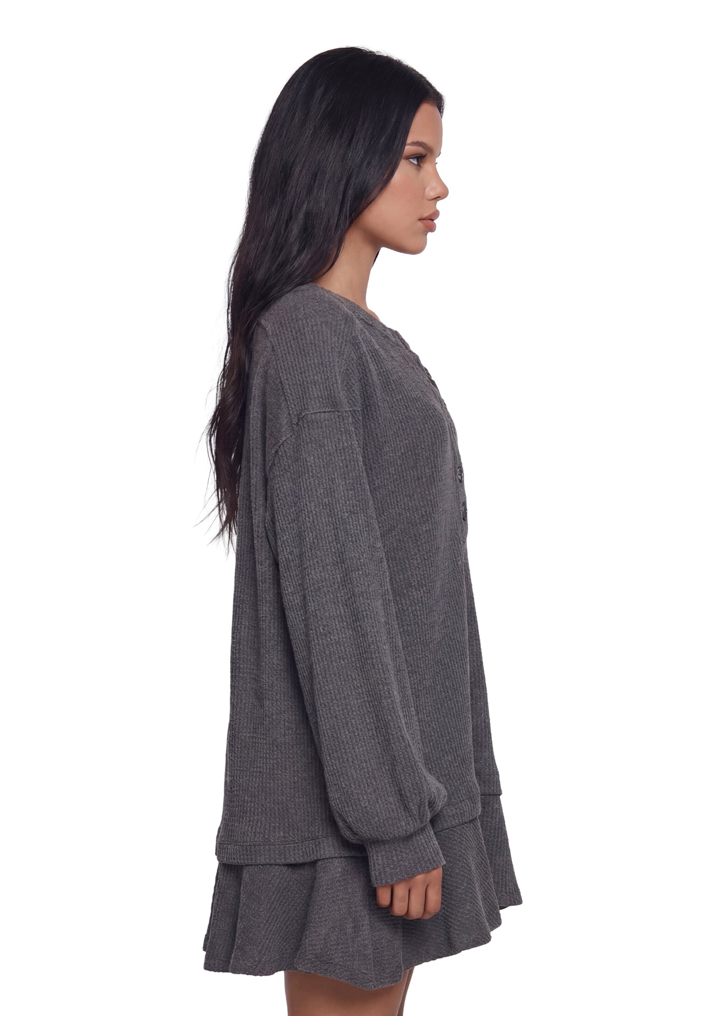 First Glances Trapeze Dress - Gray