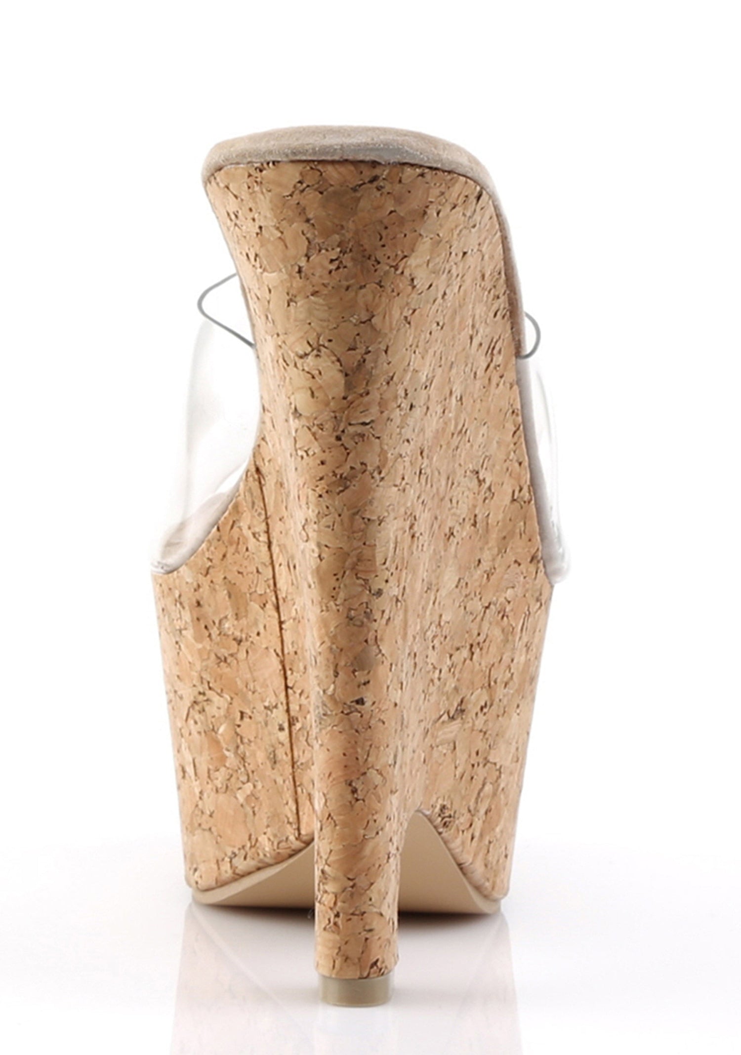 Beau-601 Platform Wedge Slides-Cork