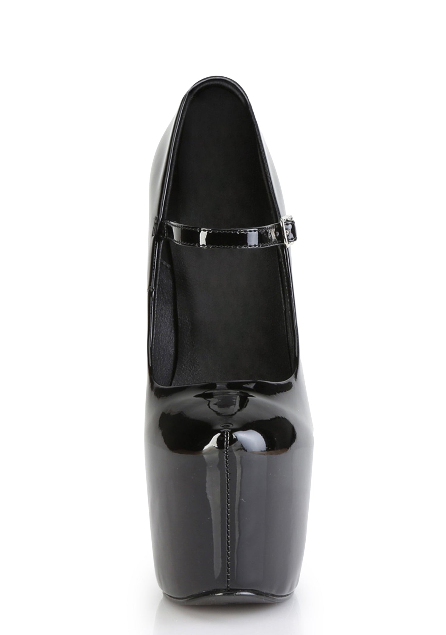 Jubilant-28 Platform Mary Jane Pumps-Black