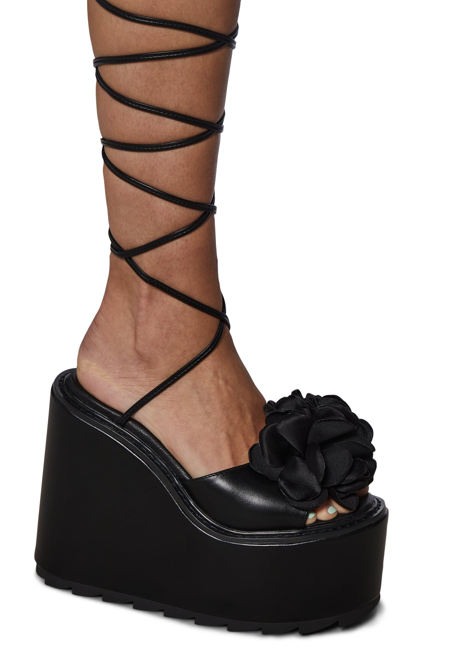 Dolce Platform Sandals - Black