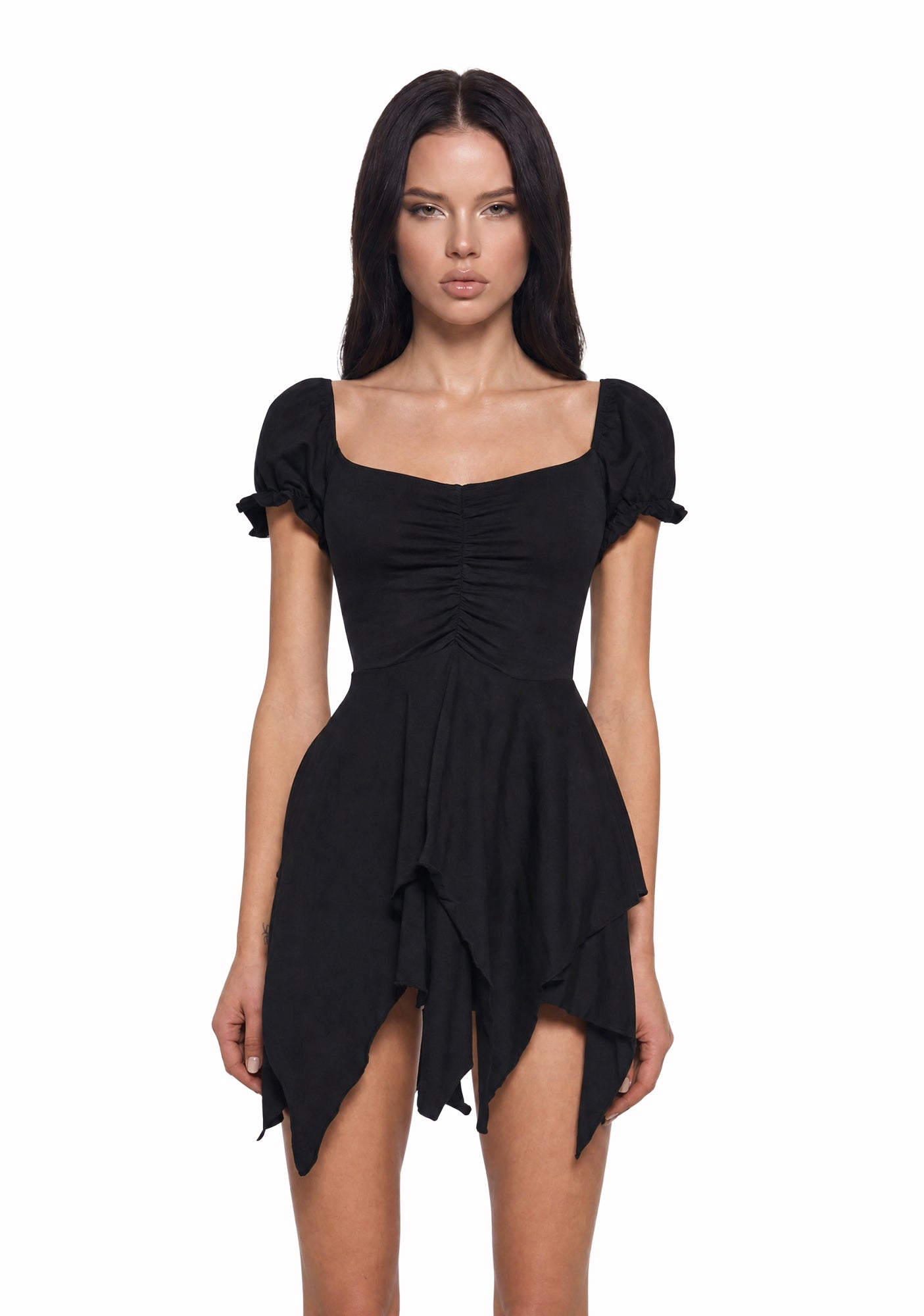 Chasin' Rainbows Mini Dress - Black