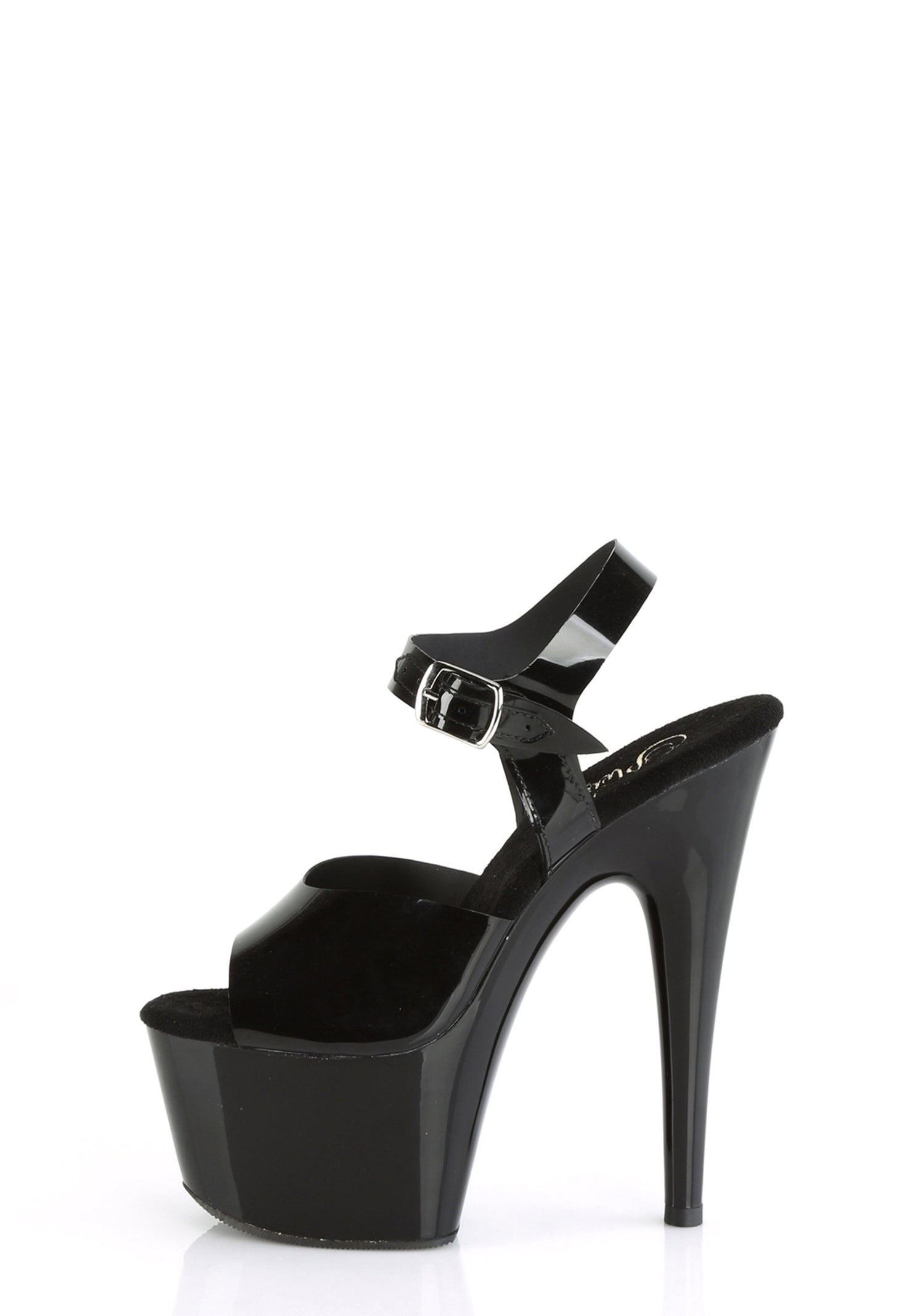 Adore-708N Platform Ankle Strap Sandals-Black