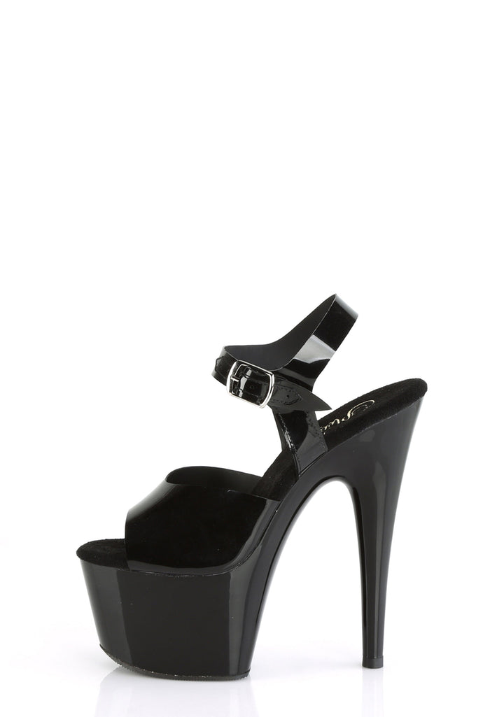 Adore-708N Platform Ankle Strap Sandals-Black