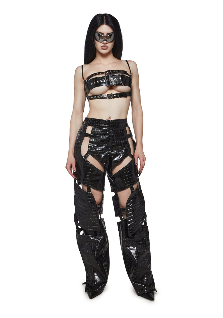 Biker Floating Pants- Black