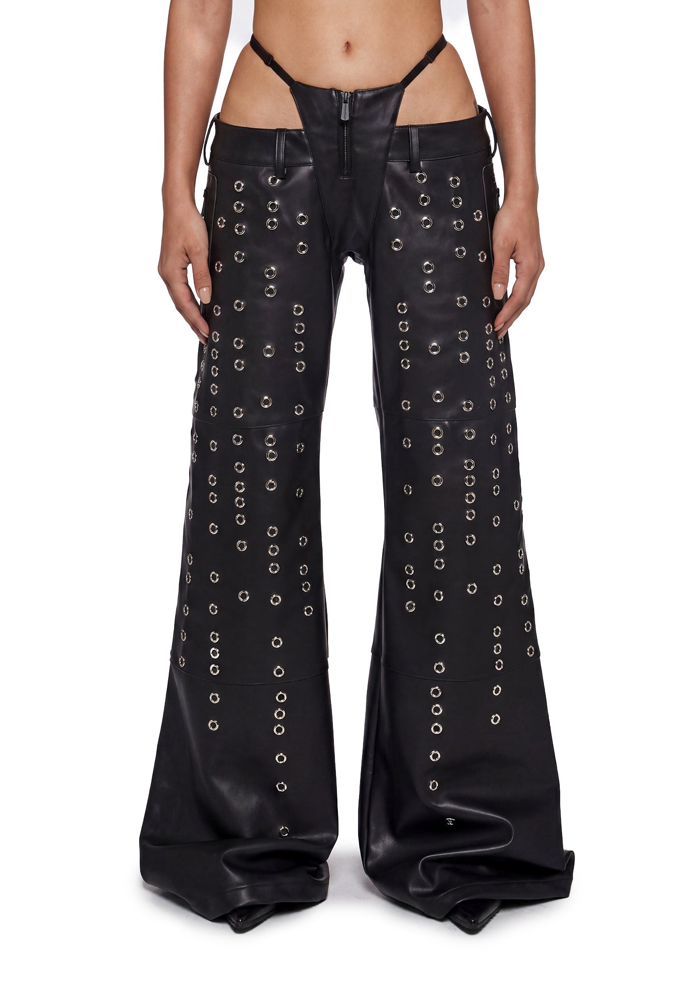 Eyelet Thong Pants