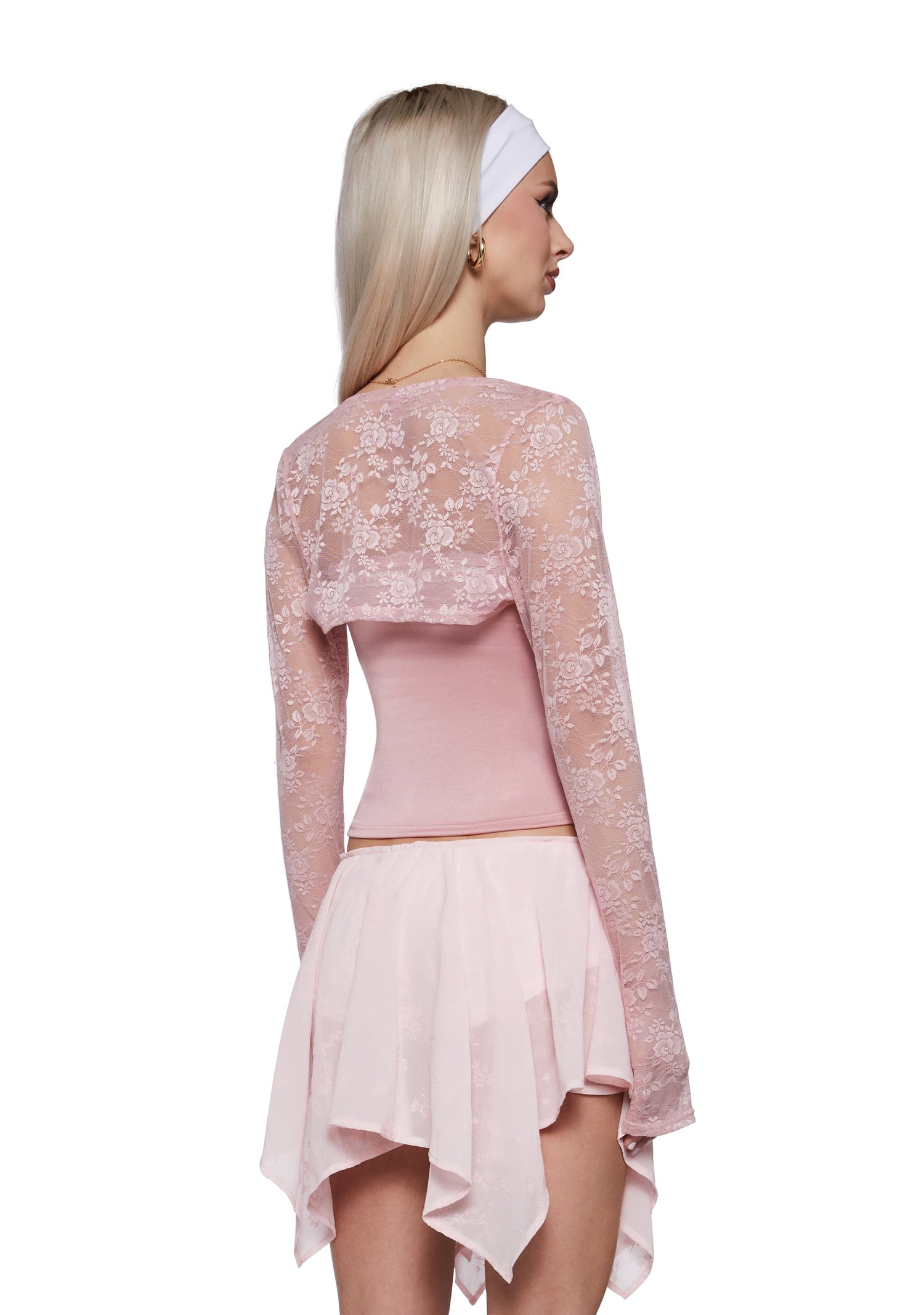 Sylvia Lace Shrug With Tube Top