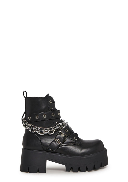 Bad Girl Blues Platform Boots