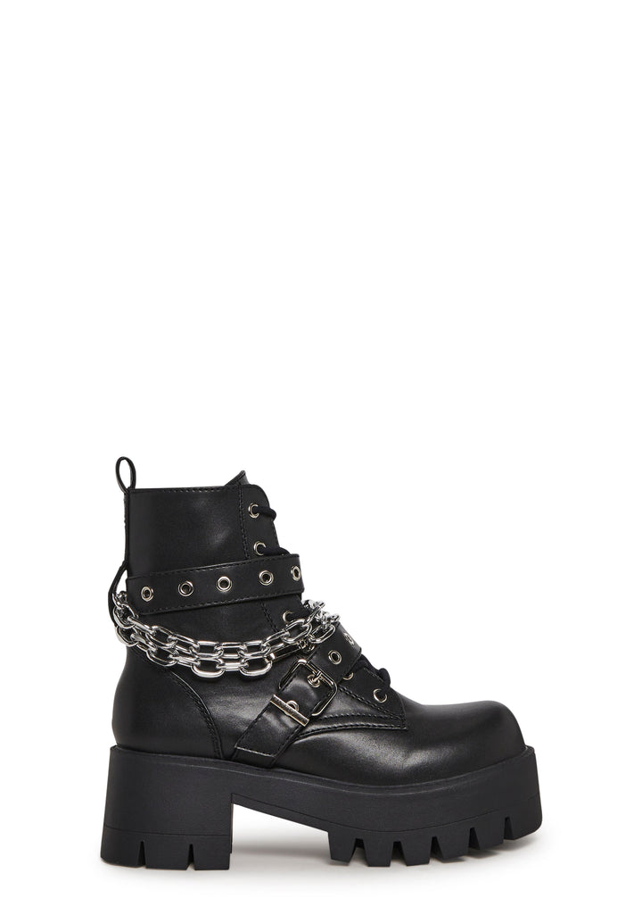 Bad Girl Blues Platform Boots