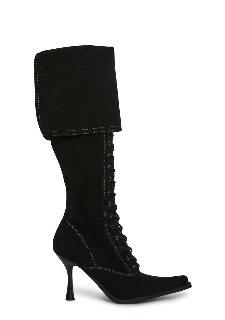 Victorian Cuff Knee High Boot