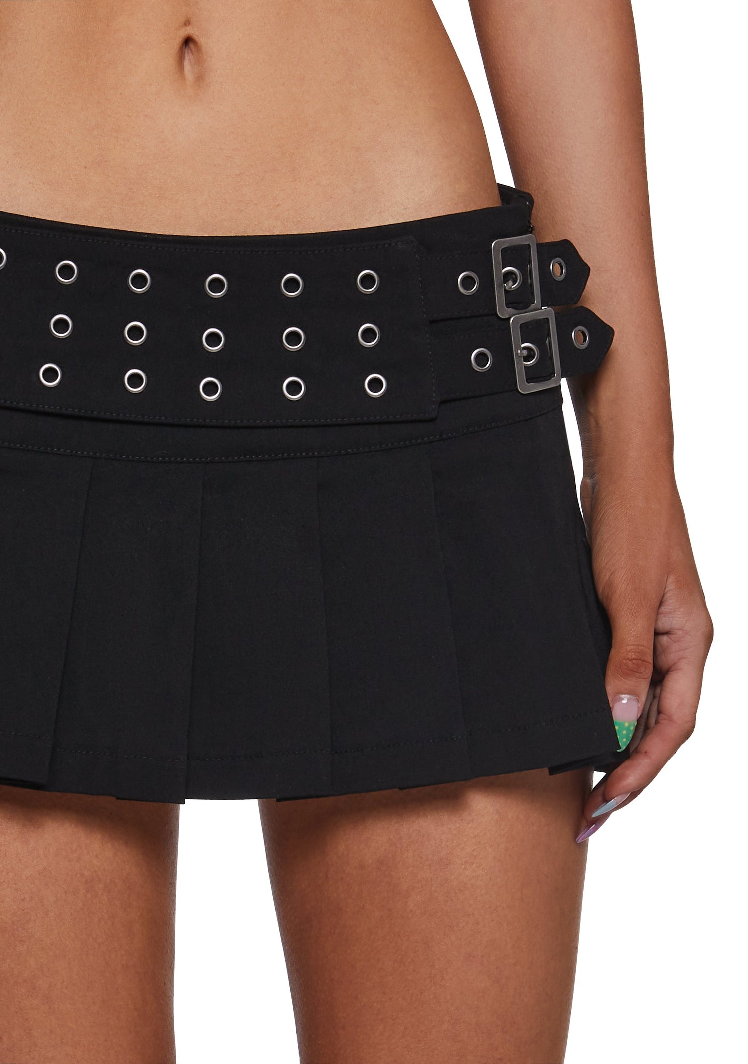 Punk Pleated Mini Skirt