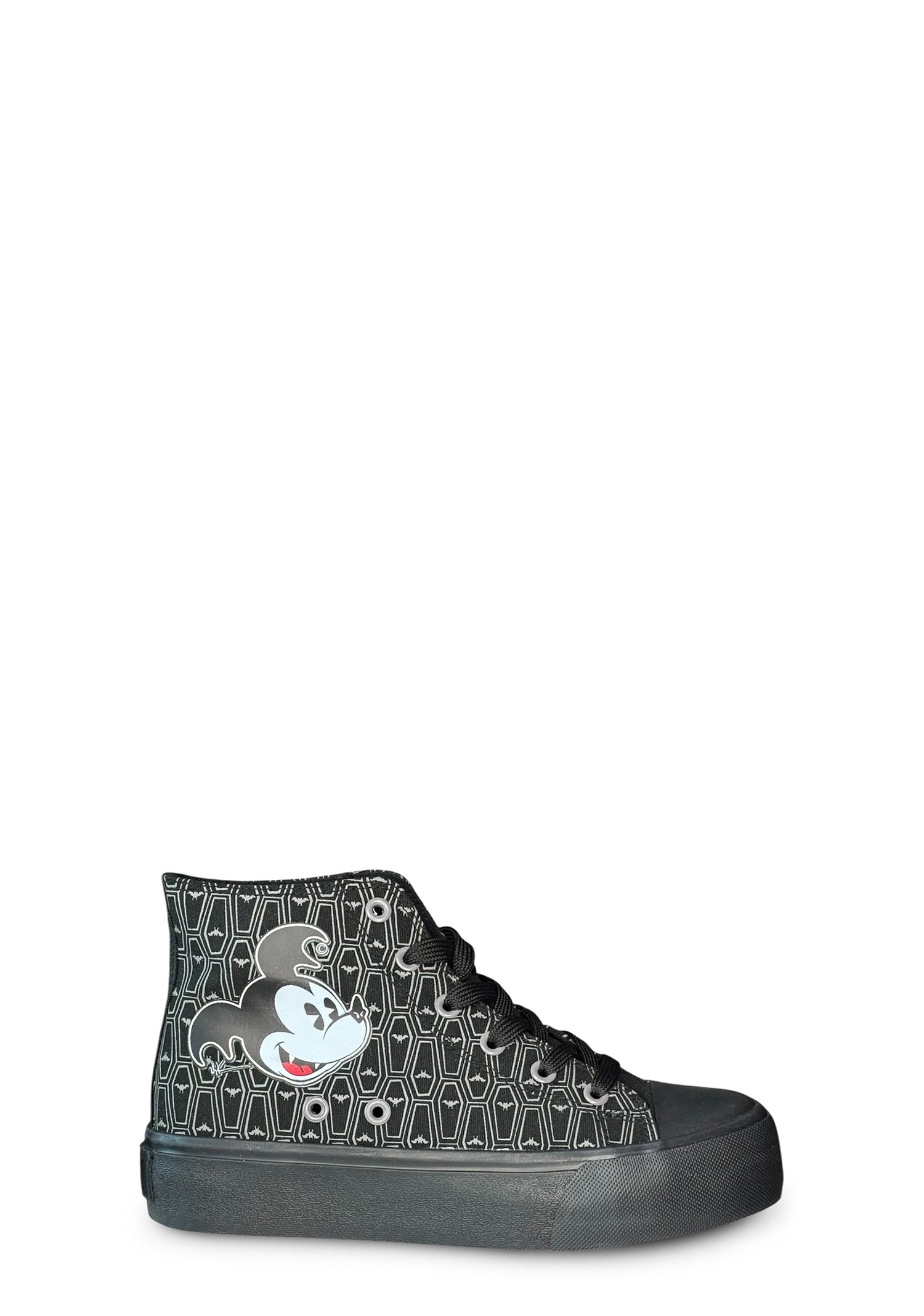 HXC Bats Day Mickey High Top Sneaker - Grey