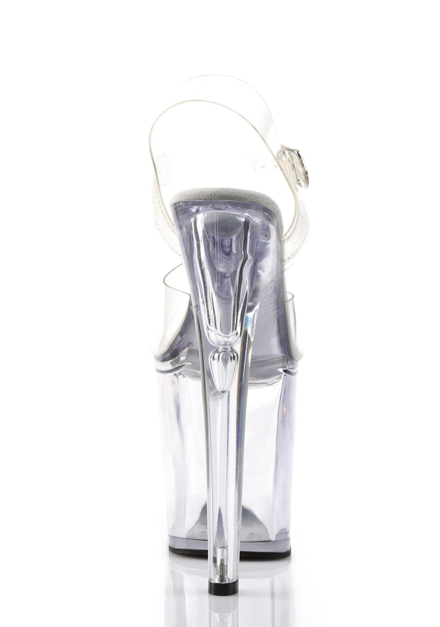 Xtreme-808 Platform Ankle Strap Sandals-Clear