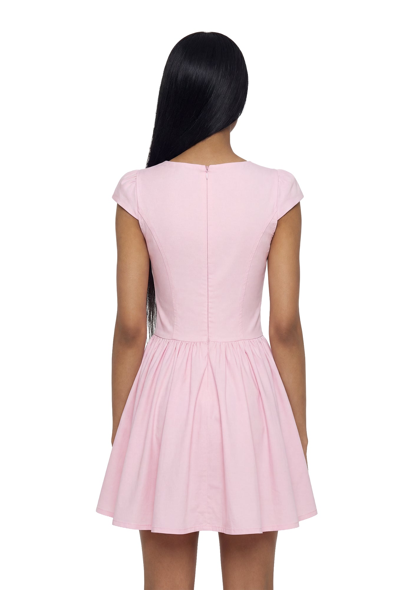 Sweet Of You Peplum Dress - Pink
