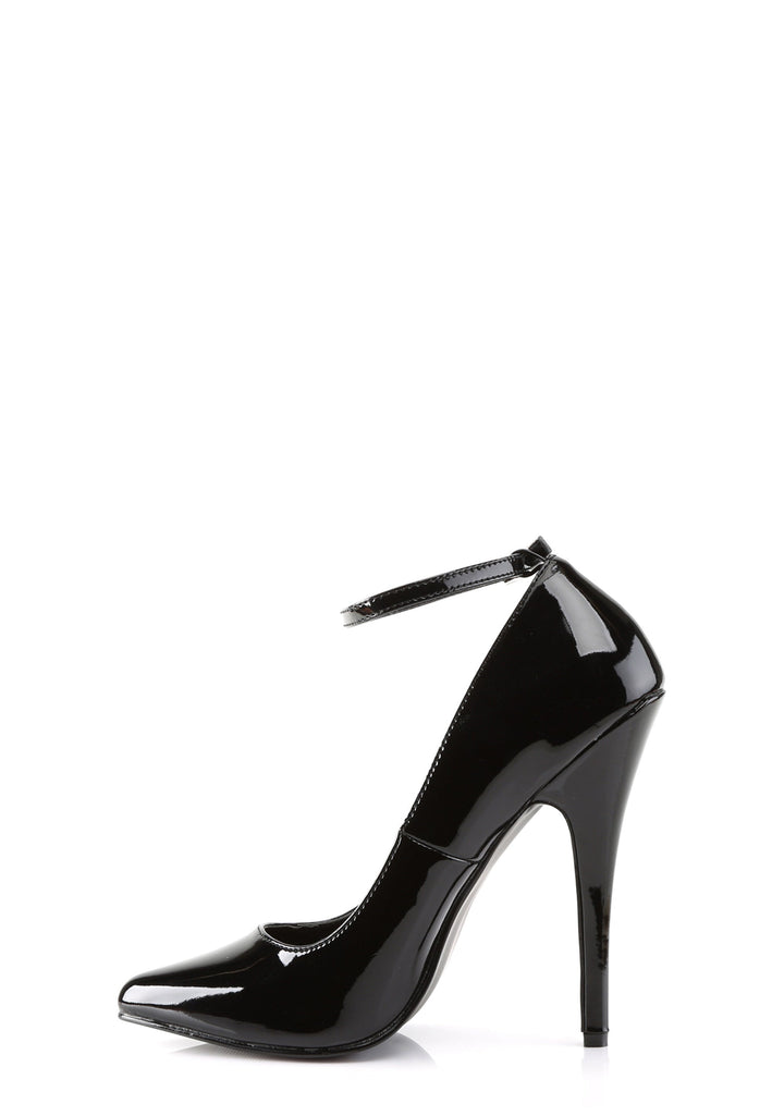 Domina-442 Mary Jane Pumps-Black-Red