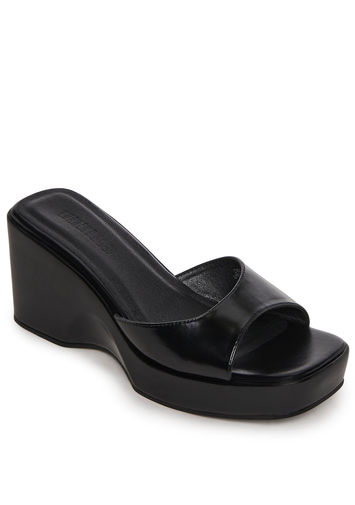 Jennie Wedge Sandal - Black