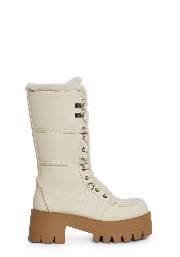 Grunge Trek Hiking Boots - White
