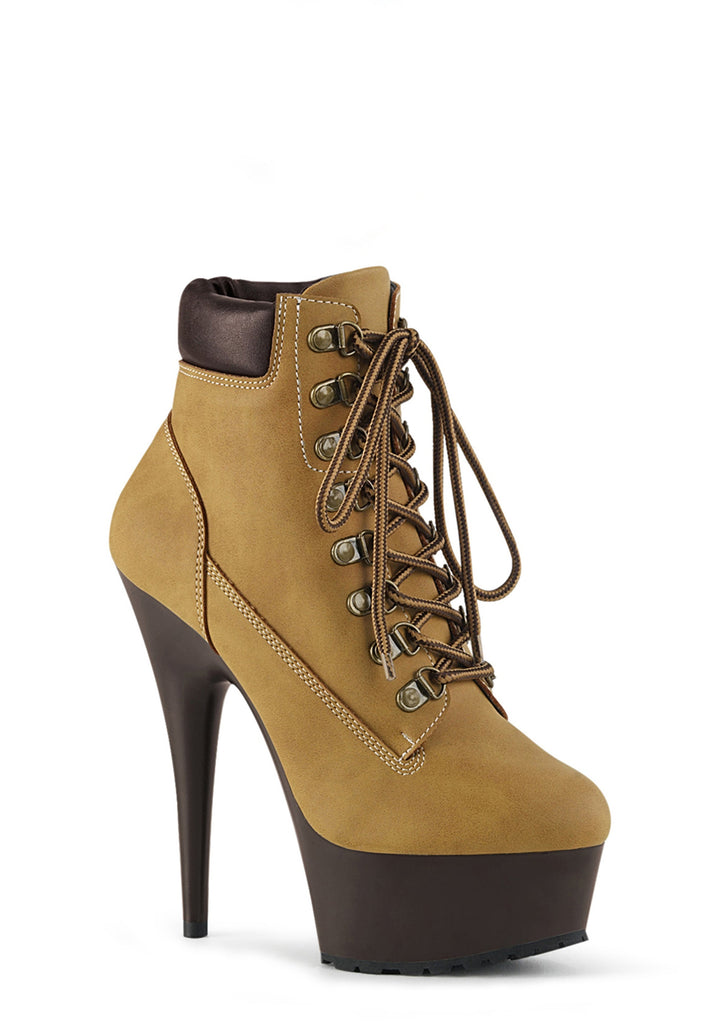 Delight-600TL-02 Lace-Up Booties