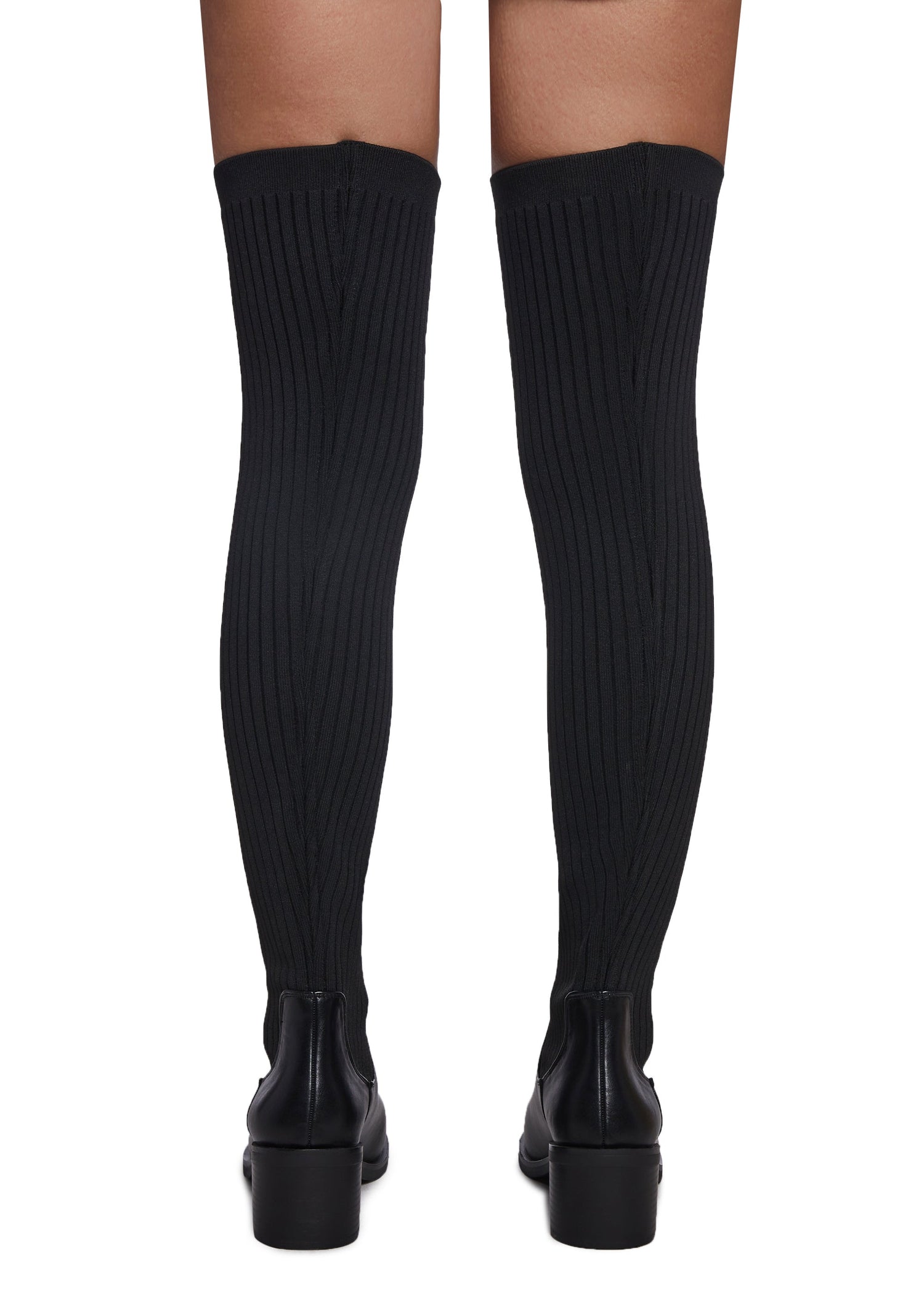 Total Rizz Knee High Boots - Black