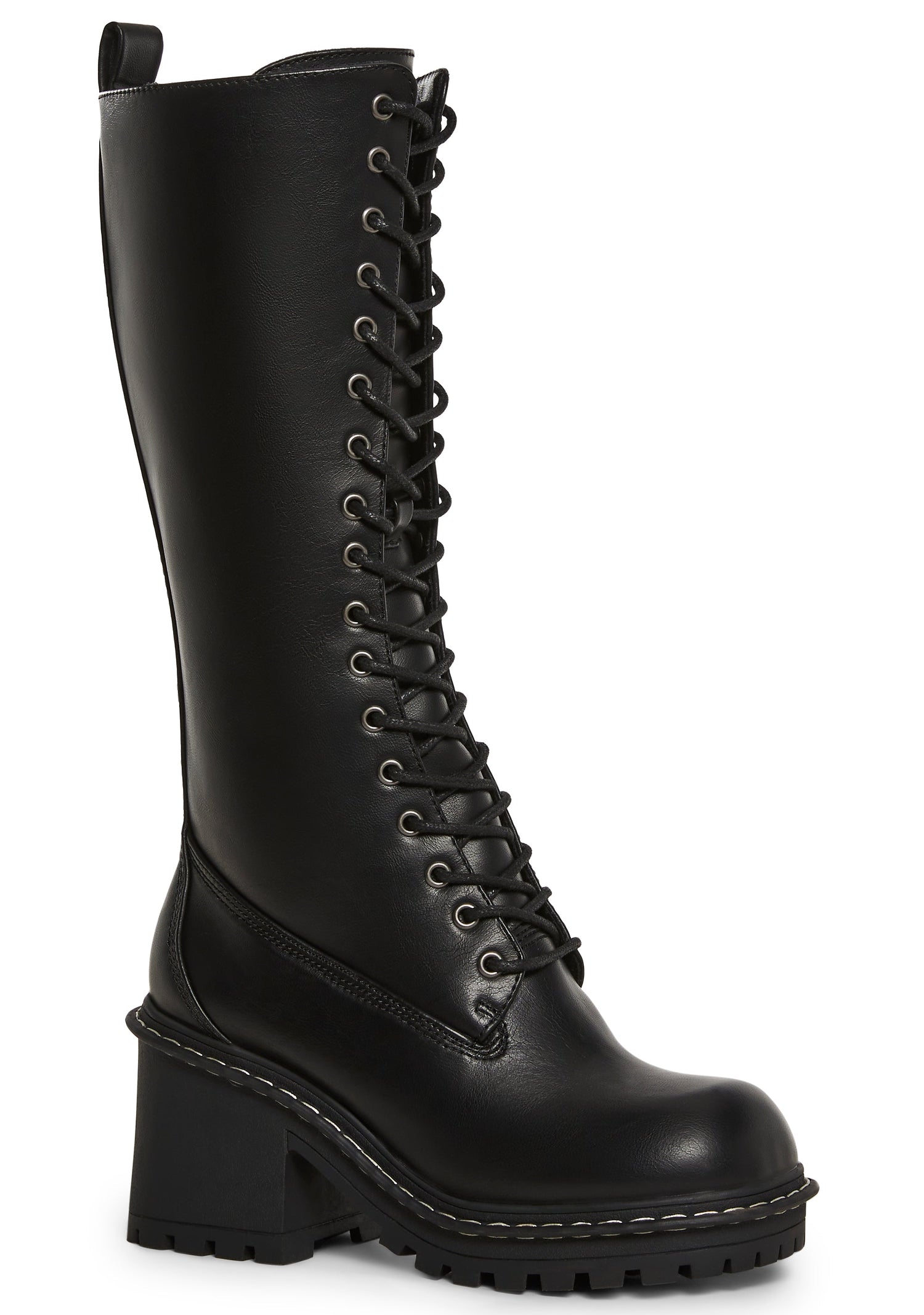 Record Shopping Knee High Boots