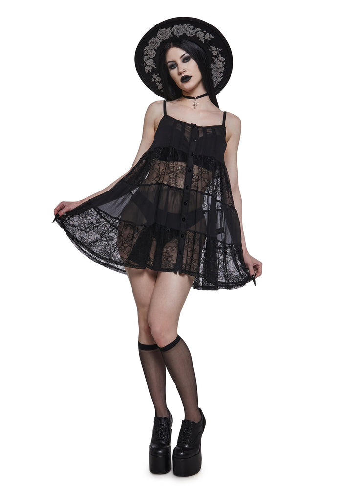 Iris Lace Babydoll Dress