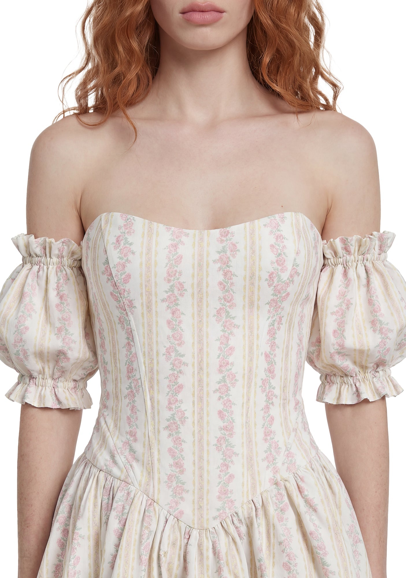 Holding Court Corset Dress - White