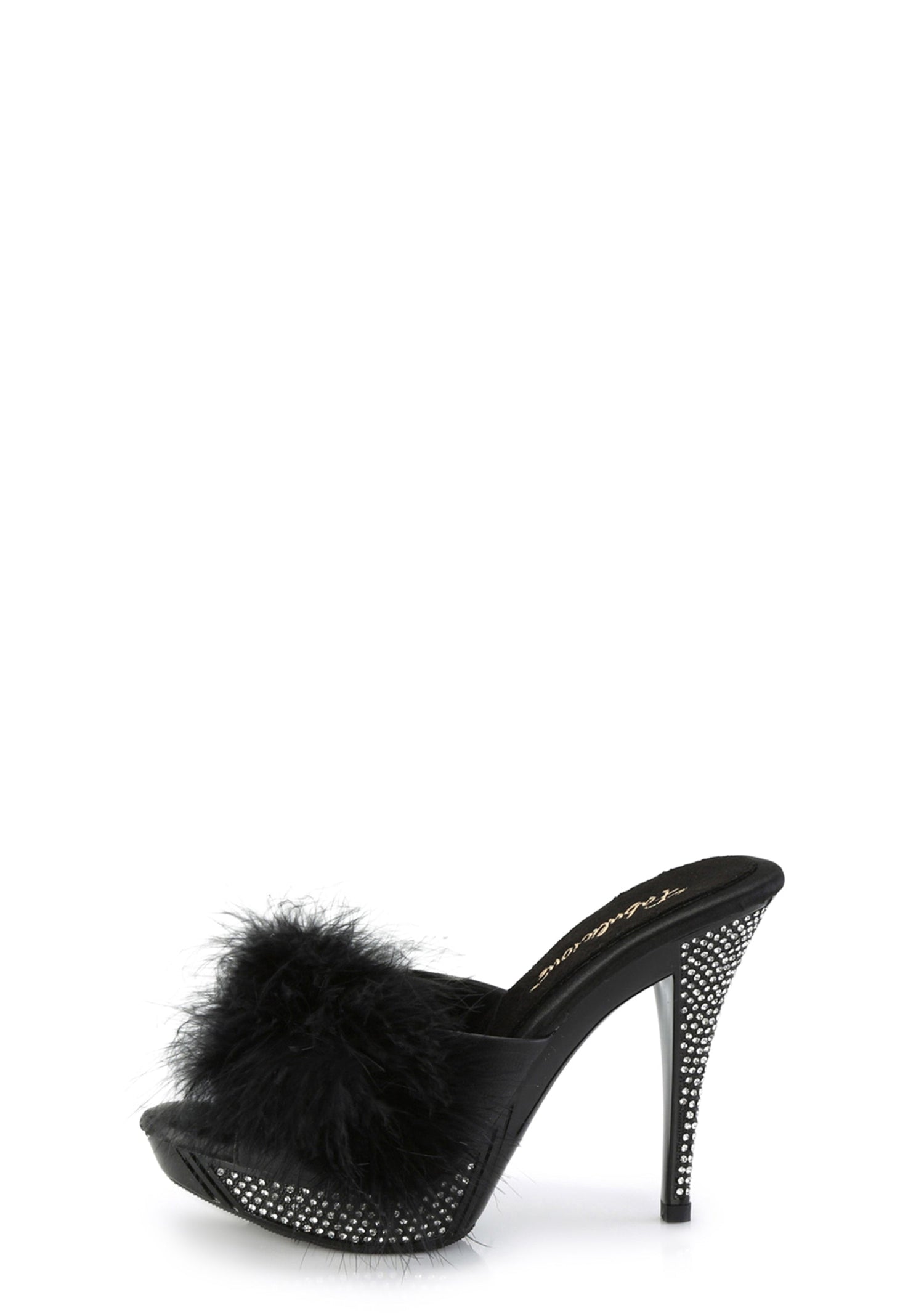 Elegant-401F Marabou Heels