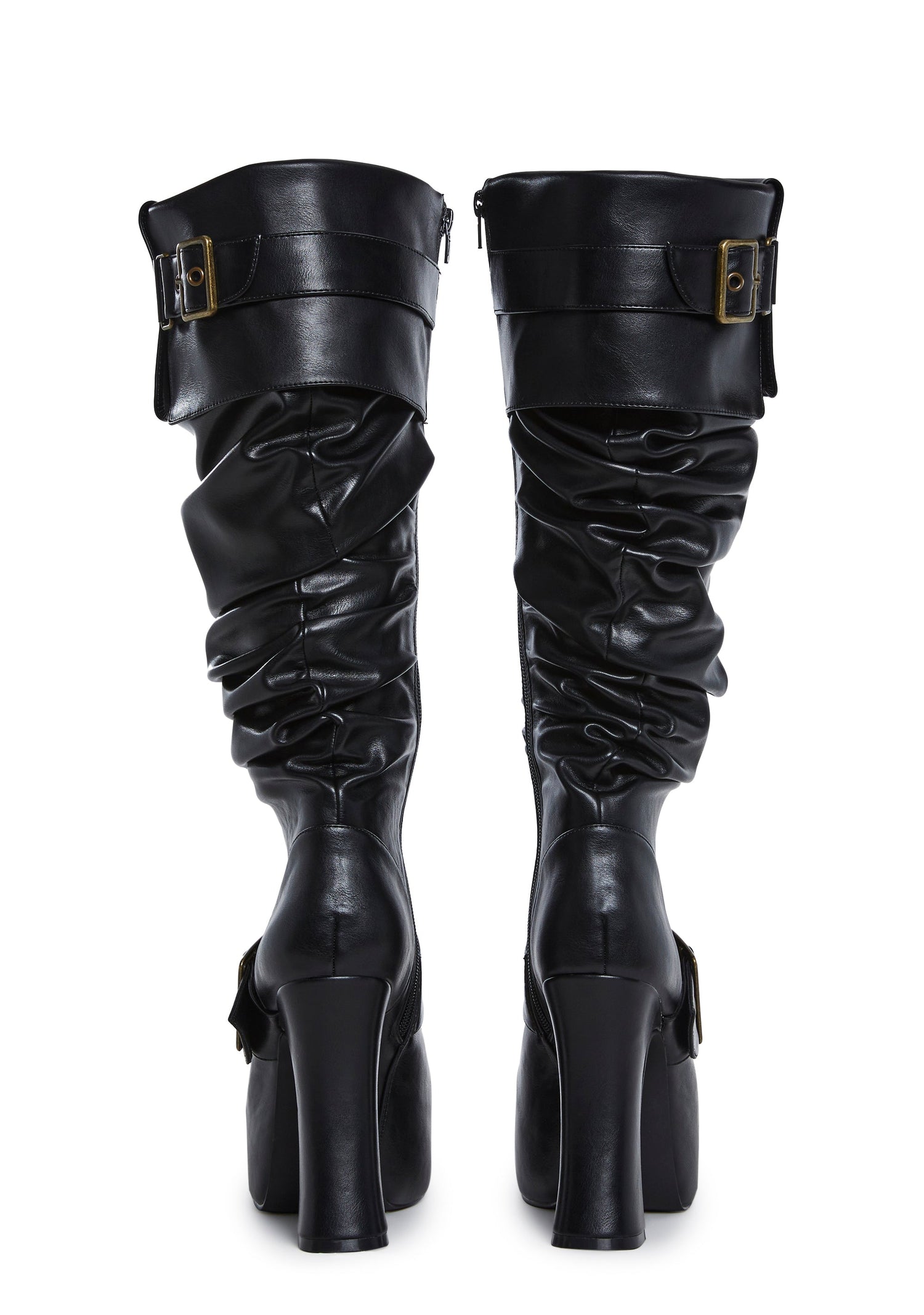 Ren Faire Slouchy Boots - Black
