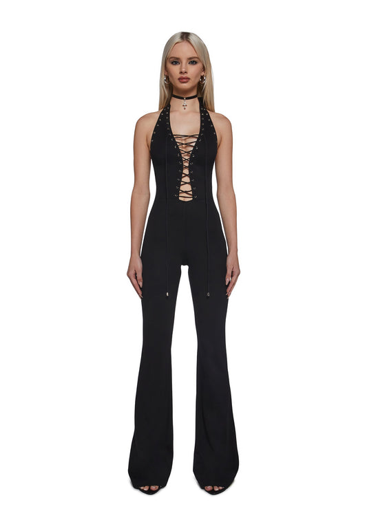 Tessa Front Corset Halter Jumpsuit