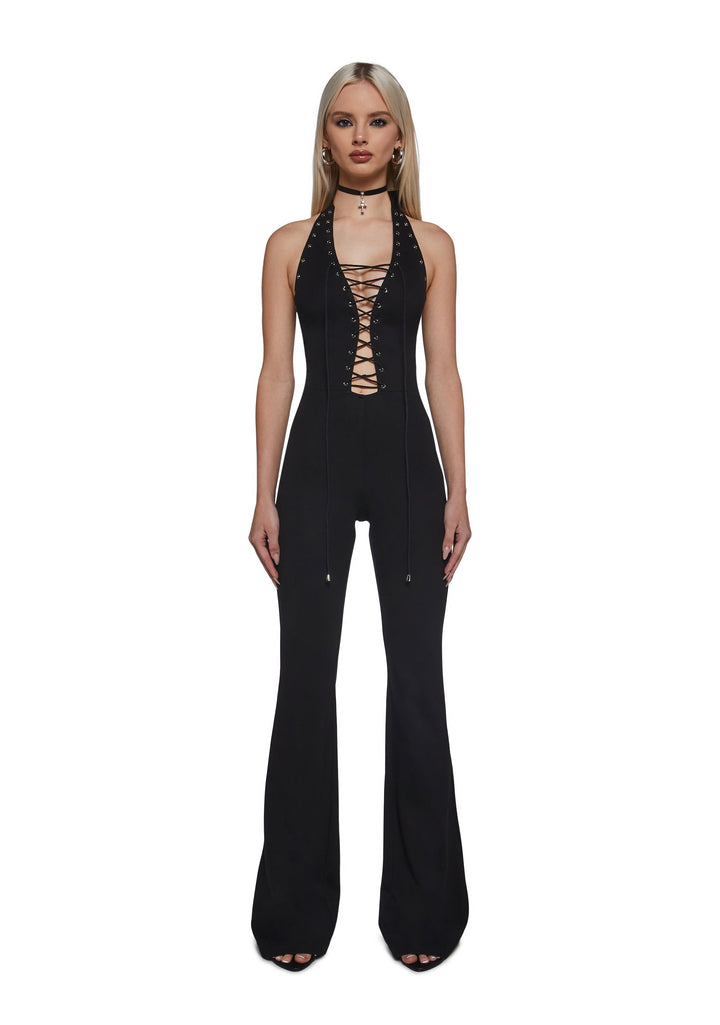 Tessa Front Corset Halter Jumpsuit