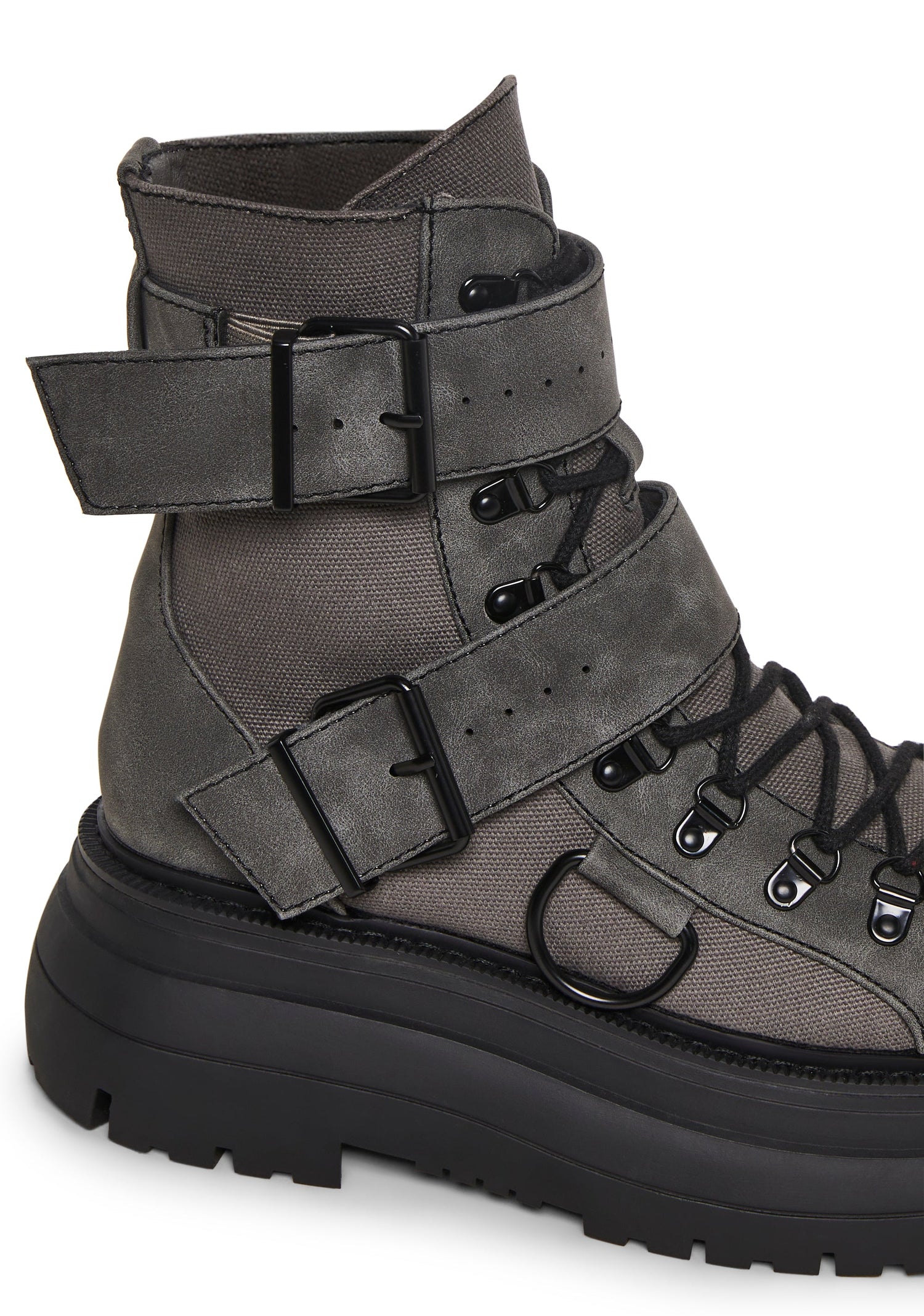 Traitor Combat Boots - Gray/Black