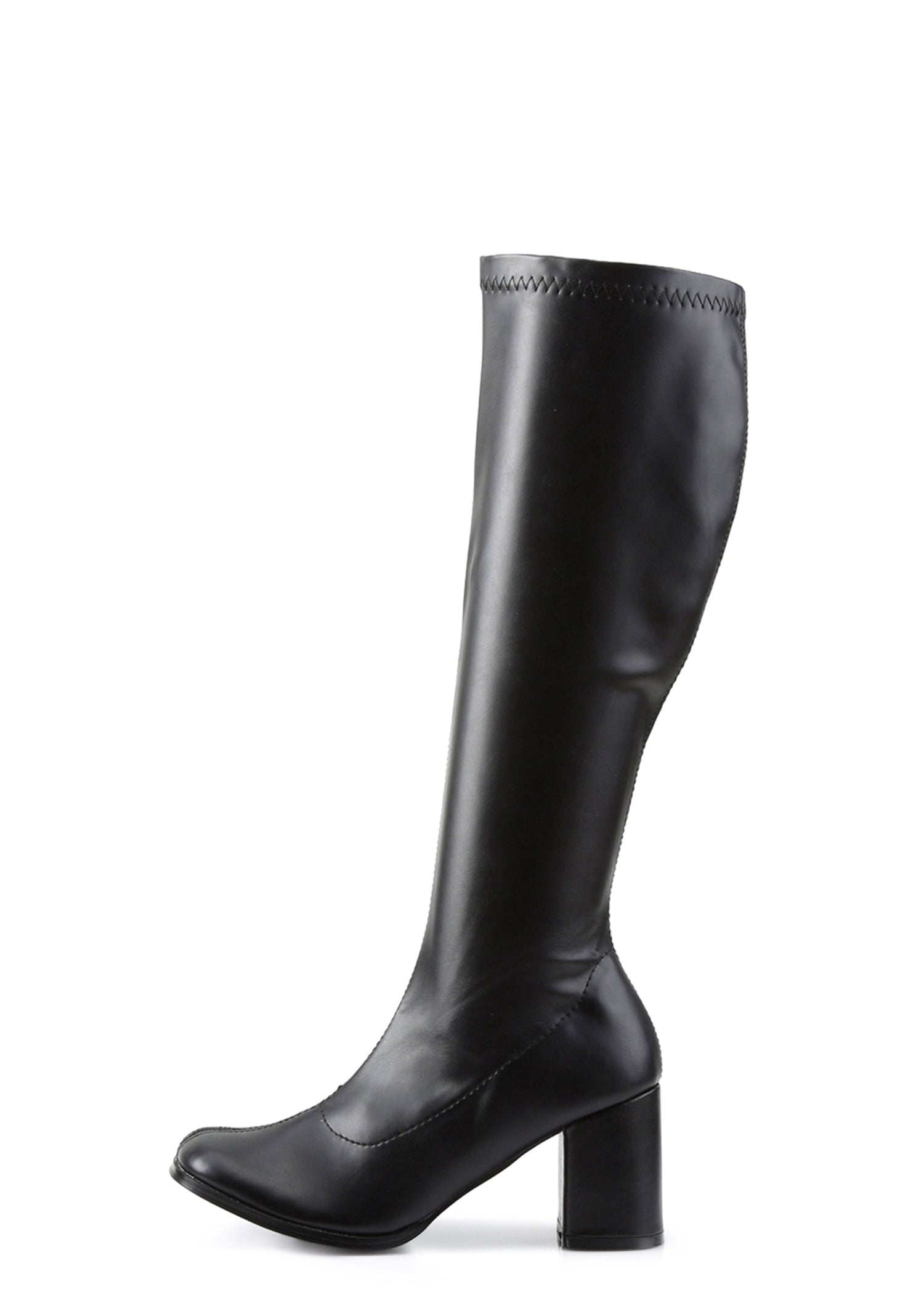 Gogo 300 Matte Knee High Boots - Black