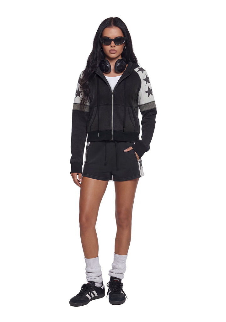 Starry Zip Up Hoodie