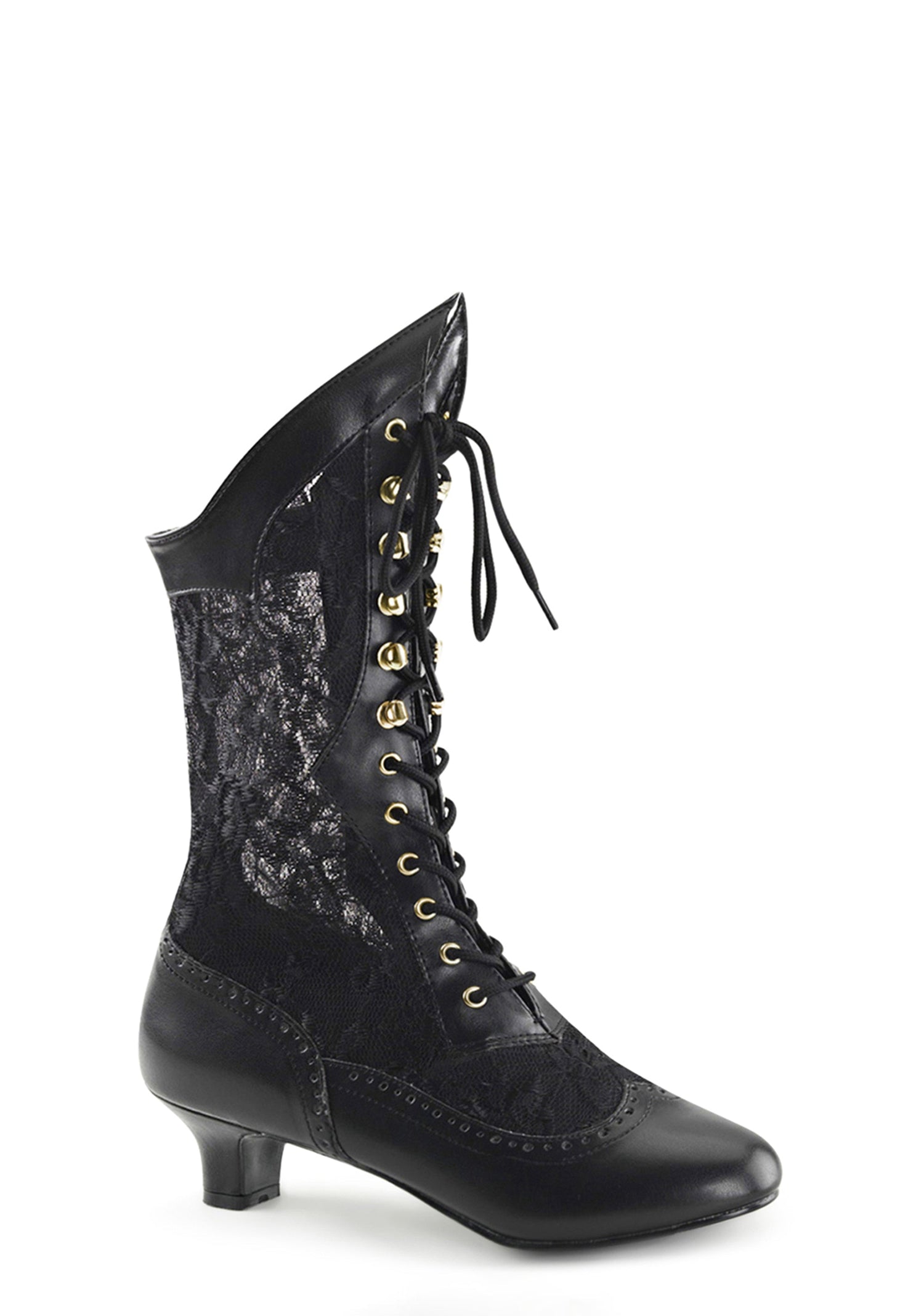 Dame-115 Lace Mid Calf Boots