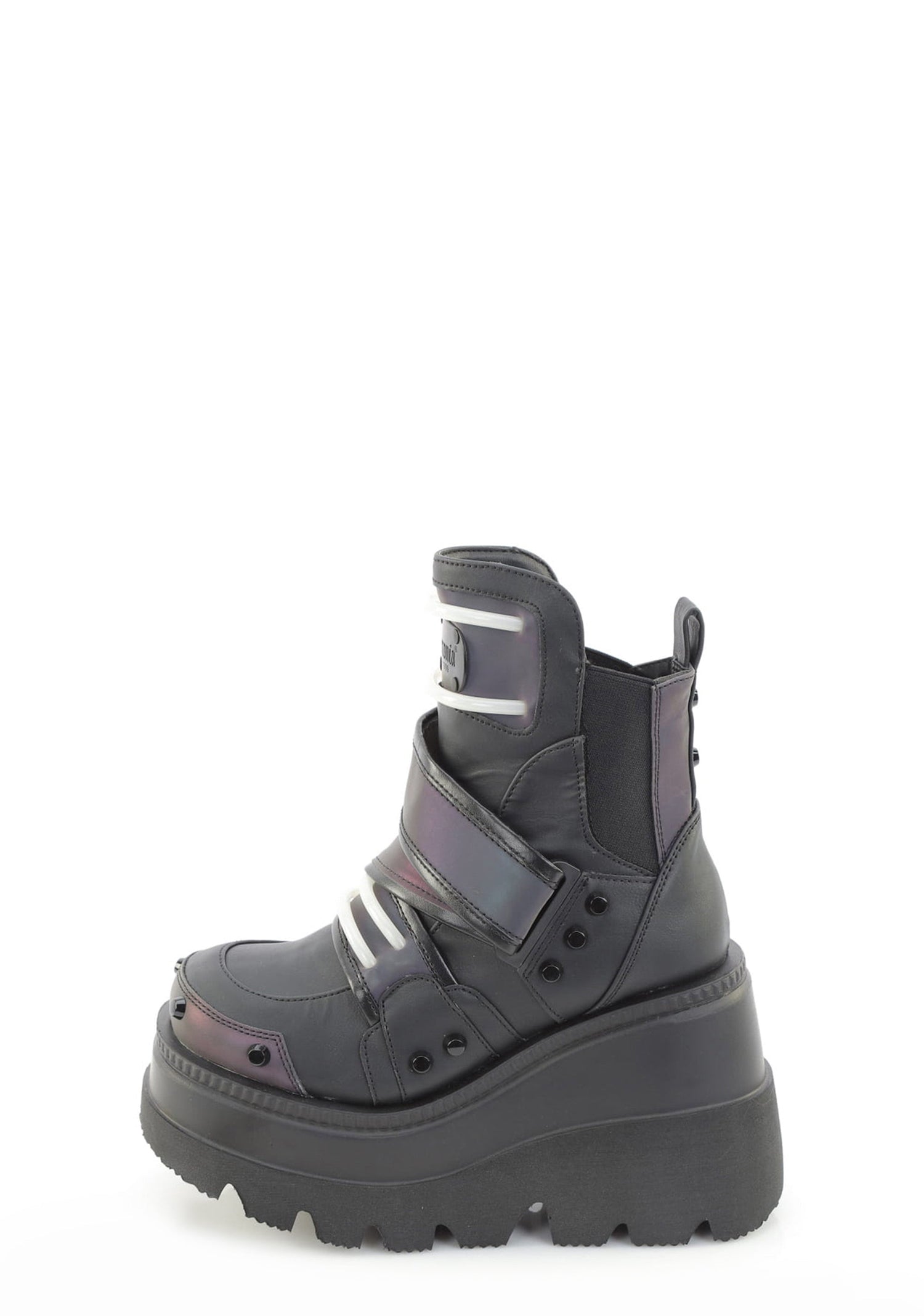 Shaker-58 Reflective Platform Ankle Boots