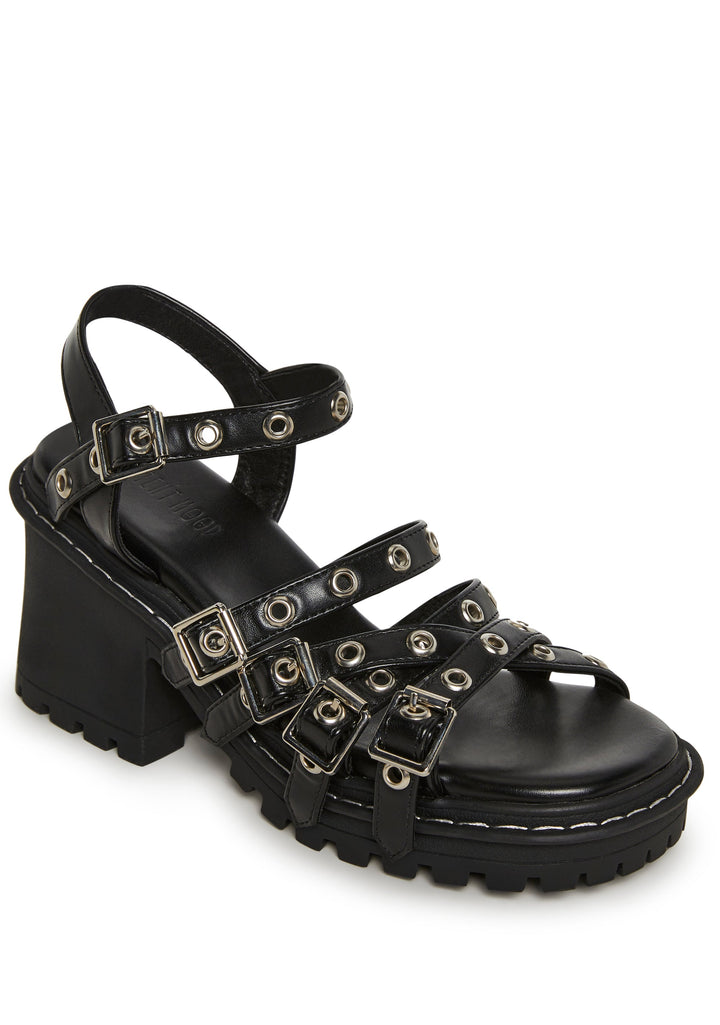 Tammy Buckled Eyelet Sandal
