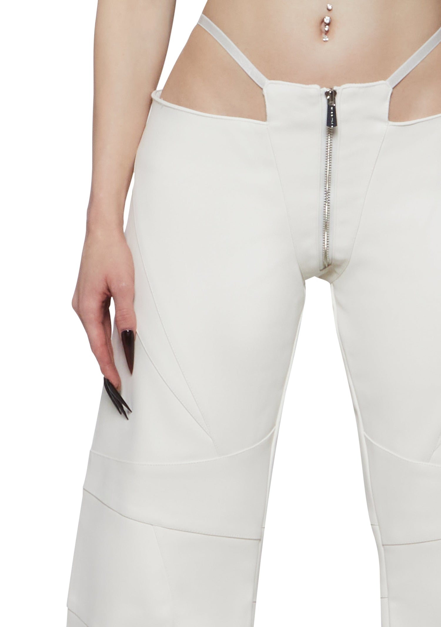 Oversize thong pants - White