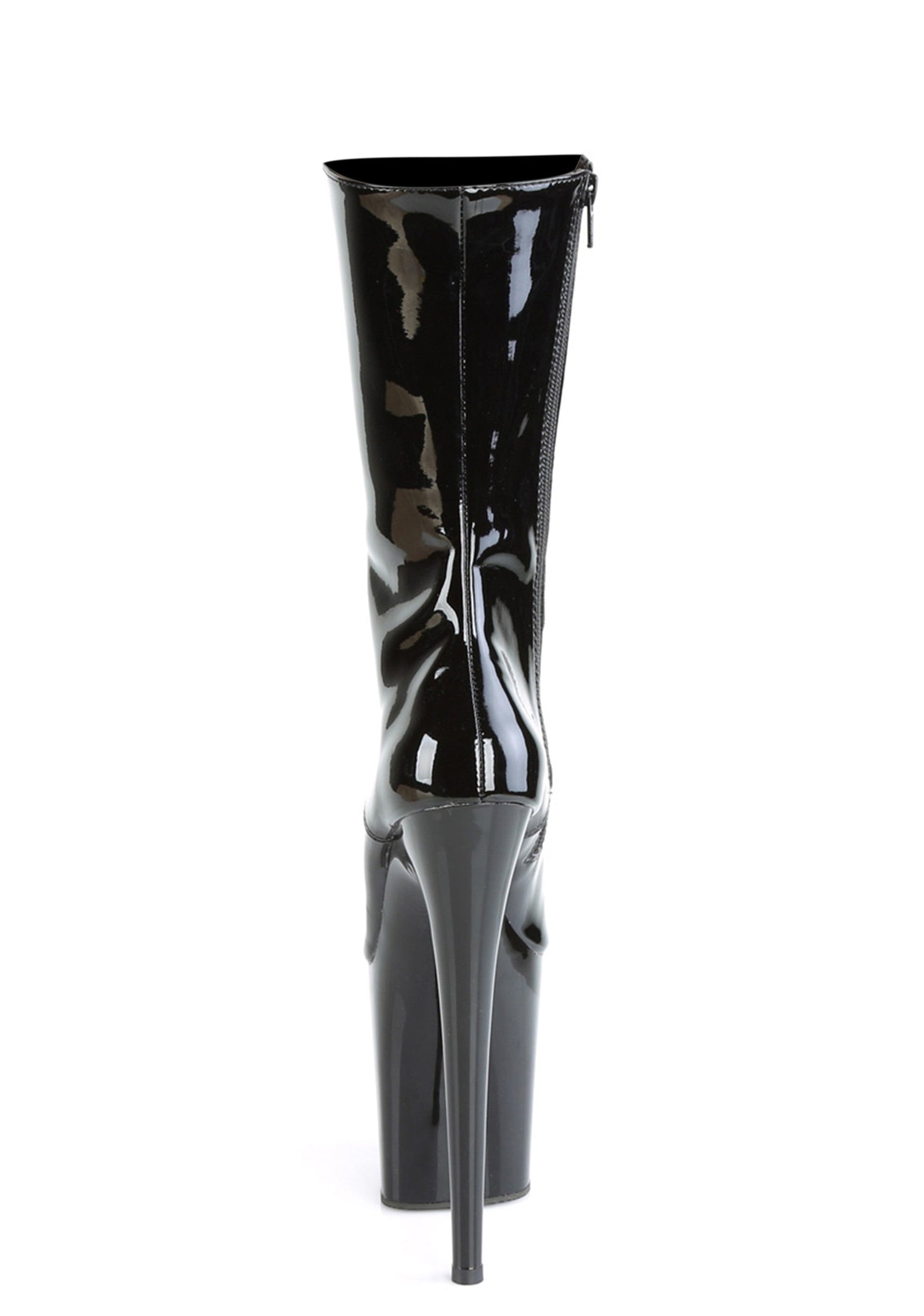 Flamingo-1050 Platform Mid-Calf Boots-Black
