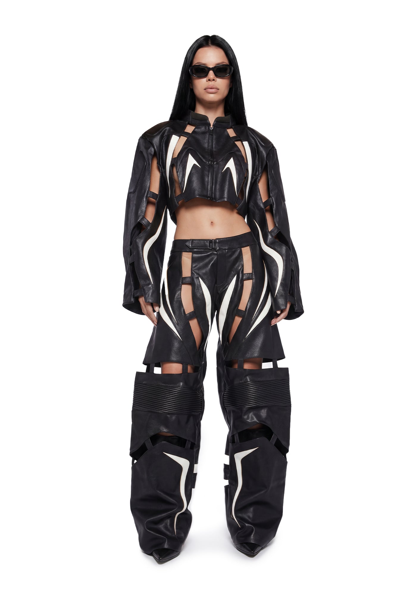 Octane Floating Moto Pants - Blk/Wht