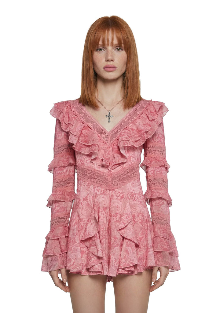 Dusk Dancer Lace Romper