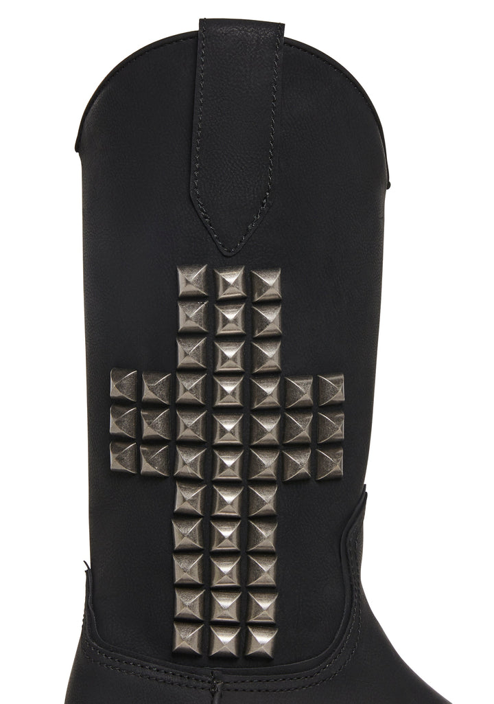 Exodus Studded Cross Cowboy Boot