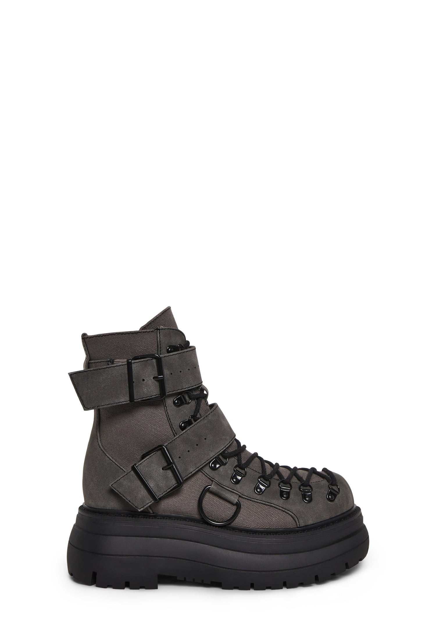 Traitor Combat Boots - Gray/Black