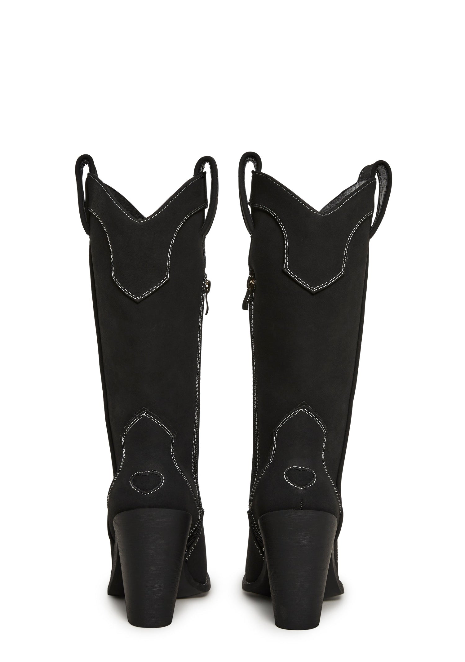 Basic Present Perfect Cowgirl Boots - Black