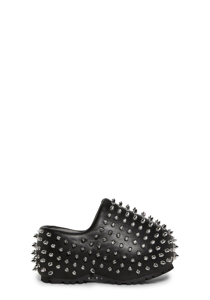 Spiked Out Platform Clogs