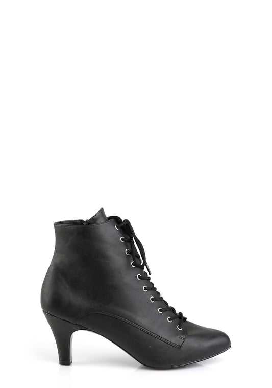 Divine-1020 Ankle Boot-Black PU