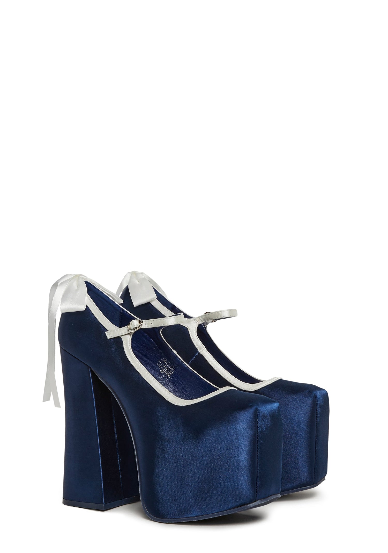 Sweet Sonata Platform Mary Janes - Navy