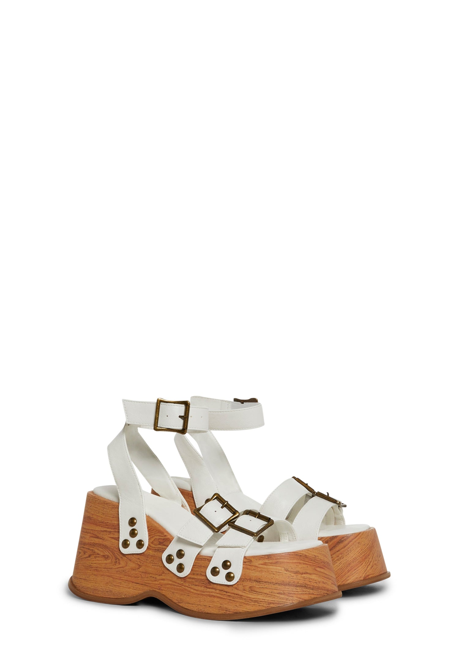 Summer Moves Platform Wedges - White
