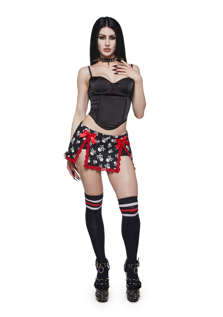 Bones & Bows Micro Skort
