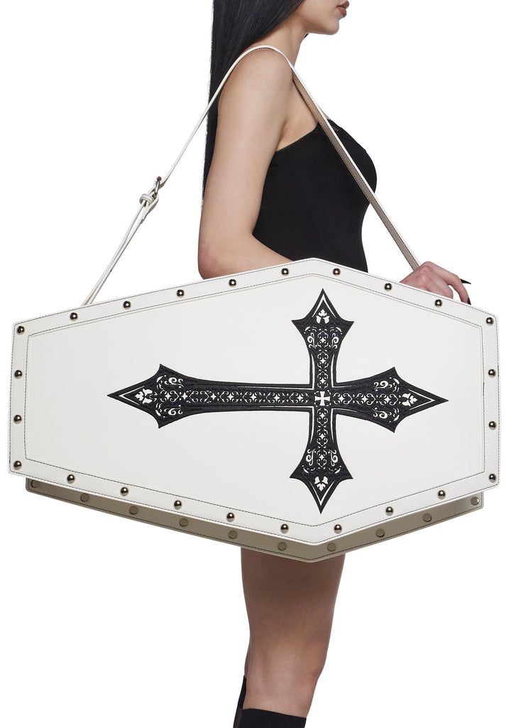 Dead Weight Coffin Weekender - White