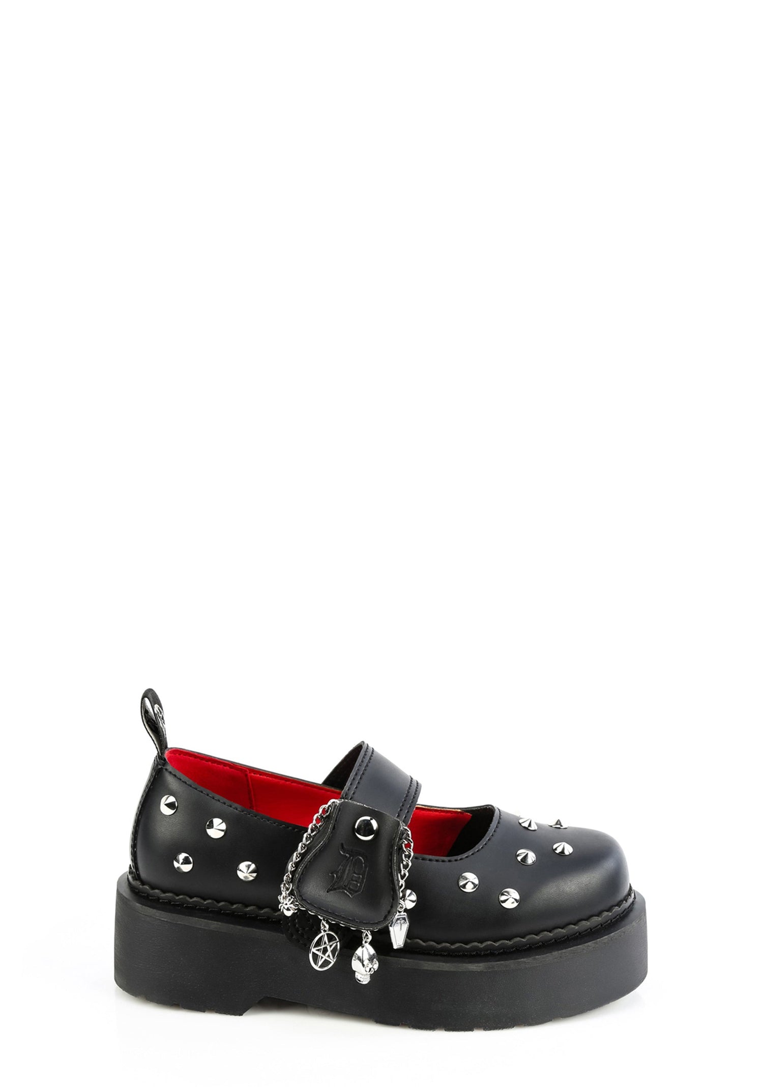 Rebel-01 Platform Studded Mary Janes